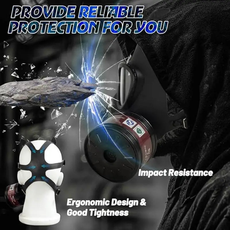 05 type gas mask, chemical anti nuclear pollution radiation head mounted respirator, full face gas mask with 40mm filter