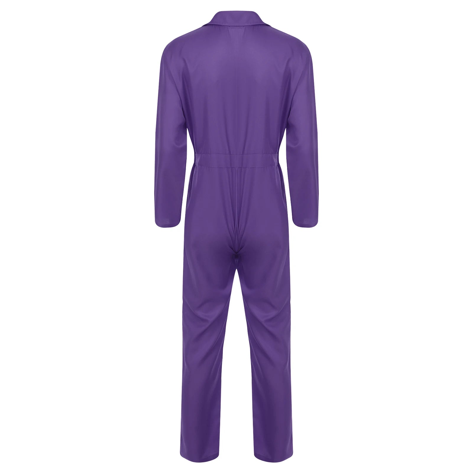 Mens Wear Button-up Work Coveralls Jumpsuit Resistant Overalls Costume Turn-down Collar Bodysuit Long Sleeve Workshops Uniforms