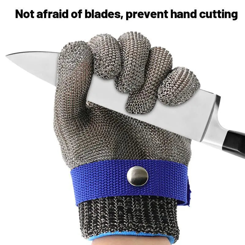 Stainless Steel Gloves Anticut Safety Cut Resistant Hand Protective Metal Glove Meat Mesh For Butcher Wire Knife Proof Cut Glove