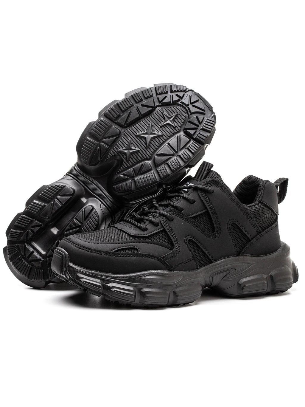 Women Safety Shoes Steel Toe Anti- Crush Lightweight Comfortable Anti- Slip Slip- Resistant Work Boots for Factory Floor