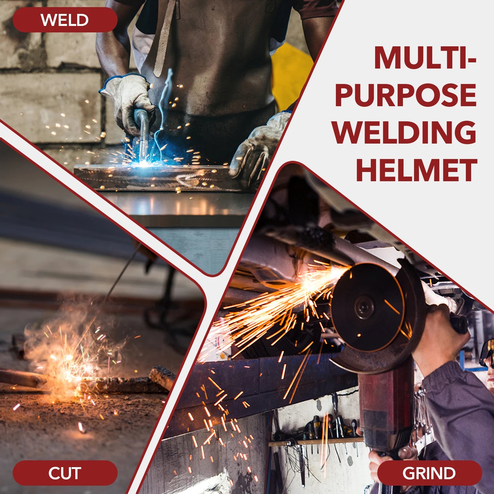 Panoramic View Welding Helmets Auto Darkening Welding Hood True Color 4 Arc Sensor Welder Mask Large Viewing Wide Shade