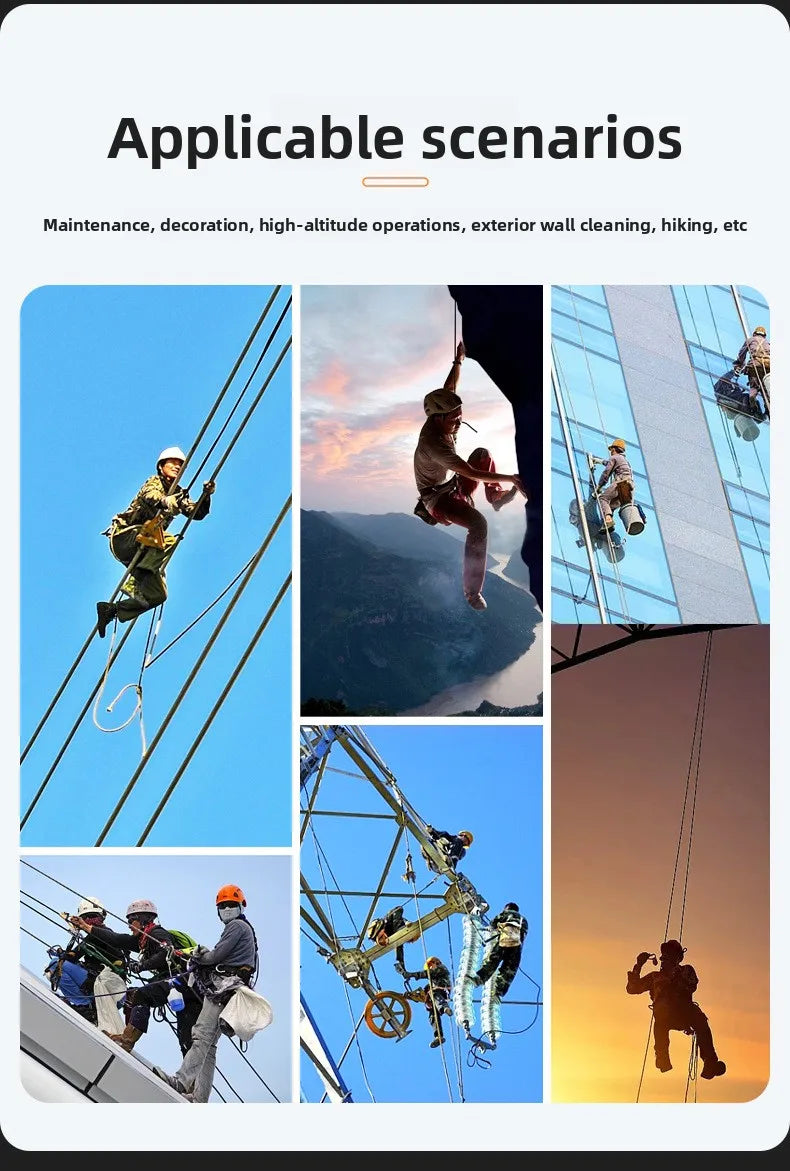 Aerial Work Safety Belt Full Body Five Point Harness Safety Rope for Outdoor Climbing Training Construction Protection Equipment