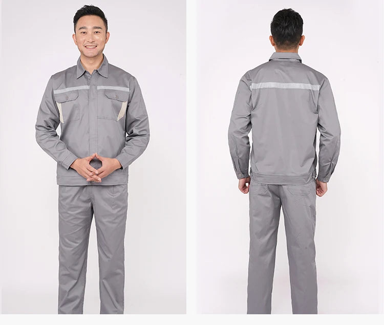 Hi Vis Safety Work Clothing Auto Repairman Working Uniforms Factory Workshop Porter Welder Work Coverall Mens Workwear Plus Size