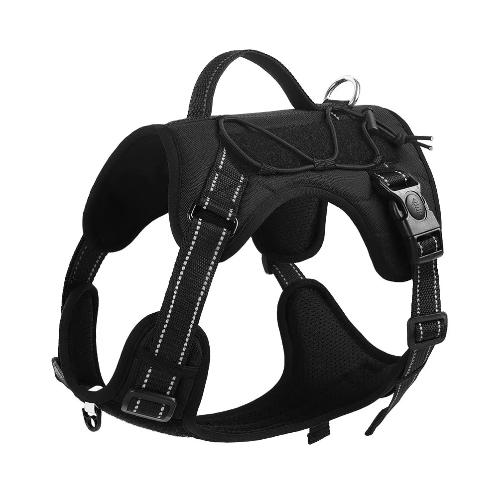 Dog Harnesses Leads Vest Type Pet Harness Large Dog Harness Explosion-proof Reflective Dog Tactical Harness