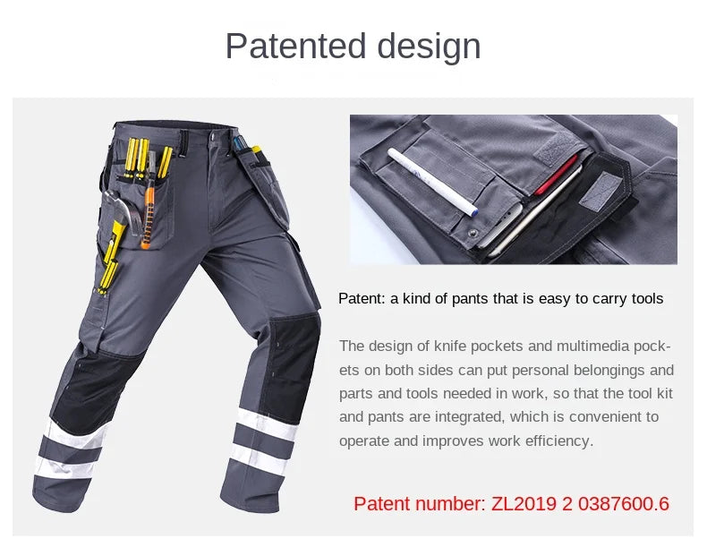 2026 New Work Clothes Men Construction Reflective Safety Coveralls Welding Suit Car Repair Workshop Mechanic Plus Size Clothes