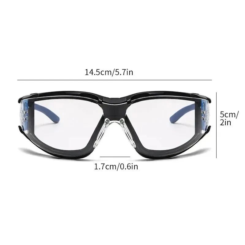 Sponge Sealed Safety Goggles Fashion Clear Plain Lens Protective Glasses Industrial Labor Anti-dust Eyewear Transparent Shield