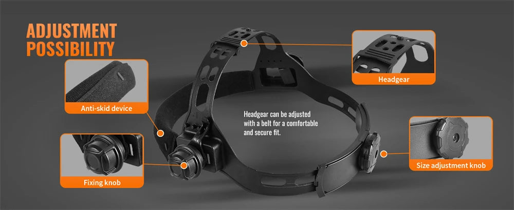 HITBOX Welding Helmet Auto Darkening Welding Mask For TIG MIG ARC Welder Machine Large View True Color DIN9-13 93*43MM Vision