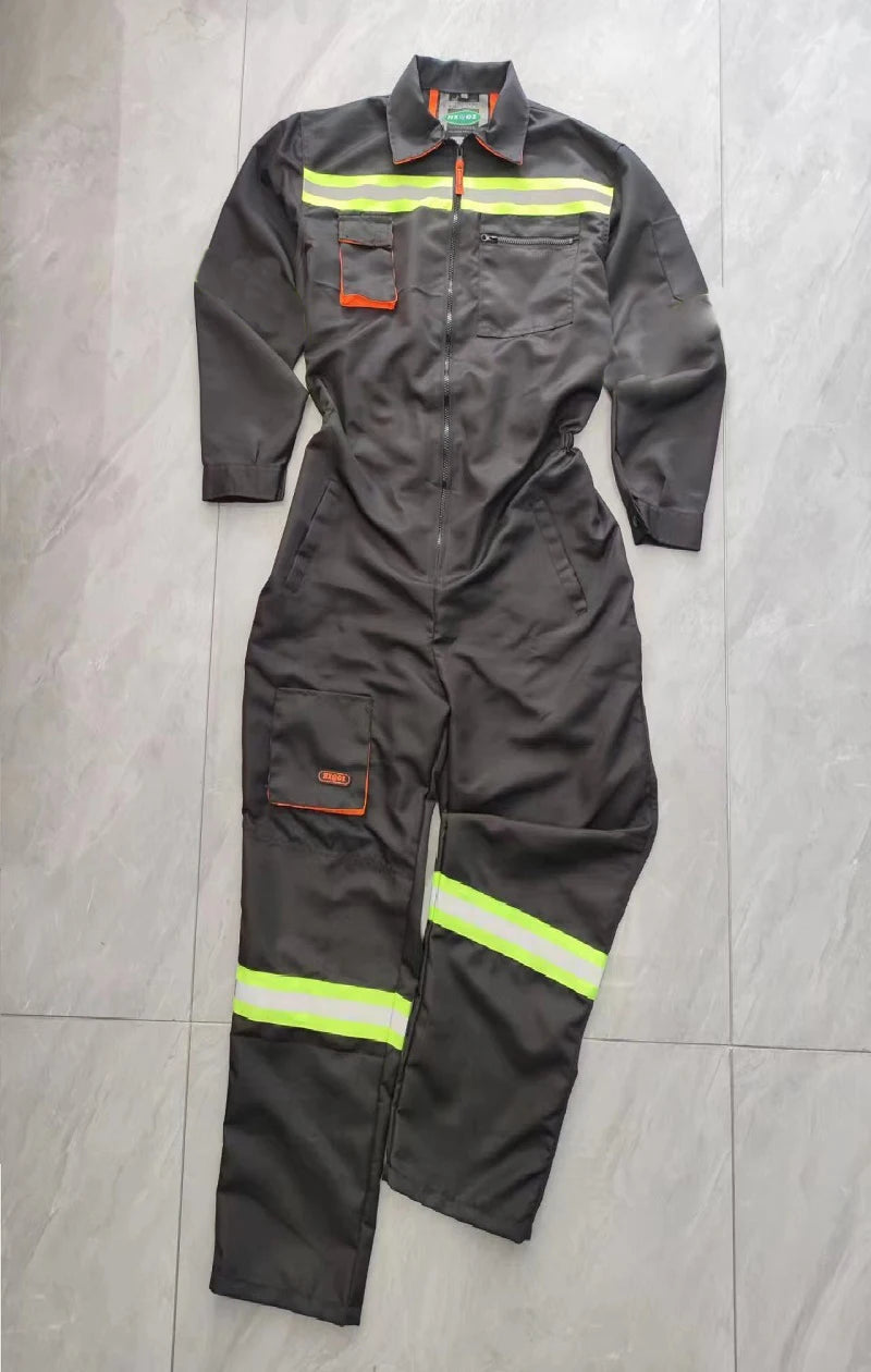 Work Overall Tooling Uniforms Men Hi Vis Safety Working Coverall Welding Suit Car Repair Workshop Jumpsuit Mechanic Work Clothes