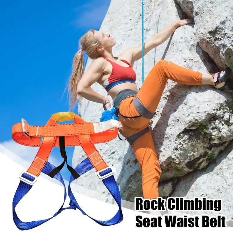 Climbing Harness Half Body Safety Belt Rappelling Equip Climbing Gear Thick Comfortable Men Mountaineering Harness for Roofing