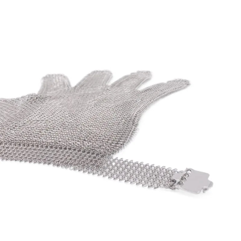 Steel Ring Gloves 316 Stainless Steel Anti Electric Saw Slaughter Machinery Anti Cutting Steel Wire Labor Protection Gloves New
