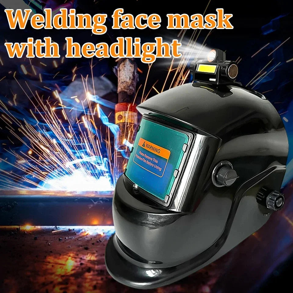 Welding Helmet Solar True Color Auto Darkening Welder Mask Adjustment Large View protective helmet For Arc Weld Grind Cut