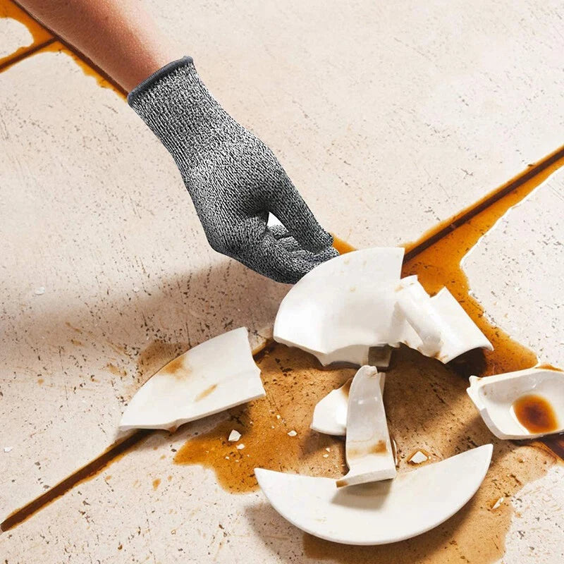 Cut Resistant Gloves HPPE Level 5 Abrasion Resistant Carpentry Kitchen Knife Fish Grabbing Slip Resistant Hand Protection