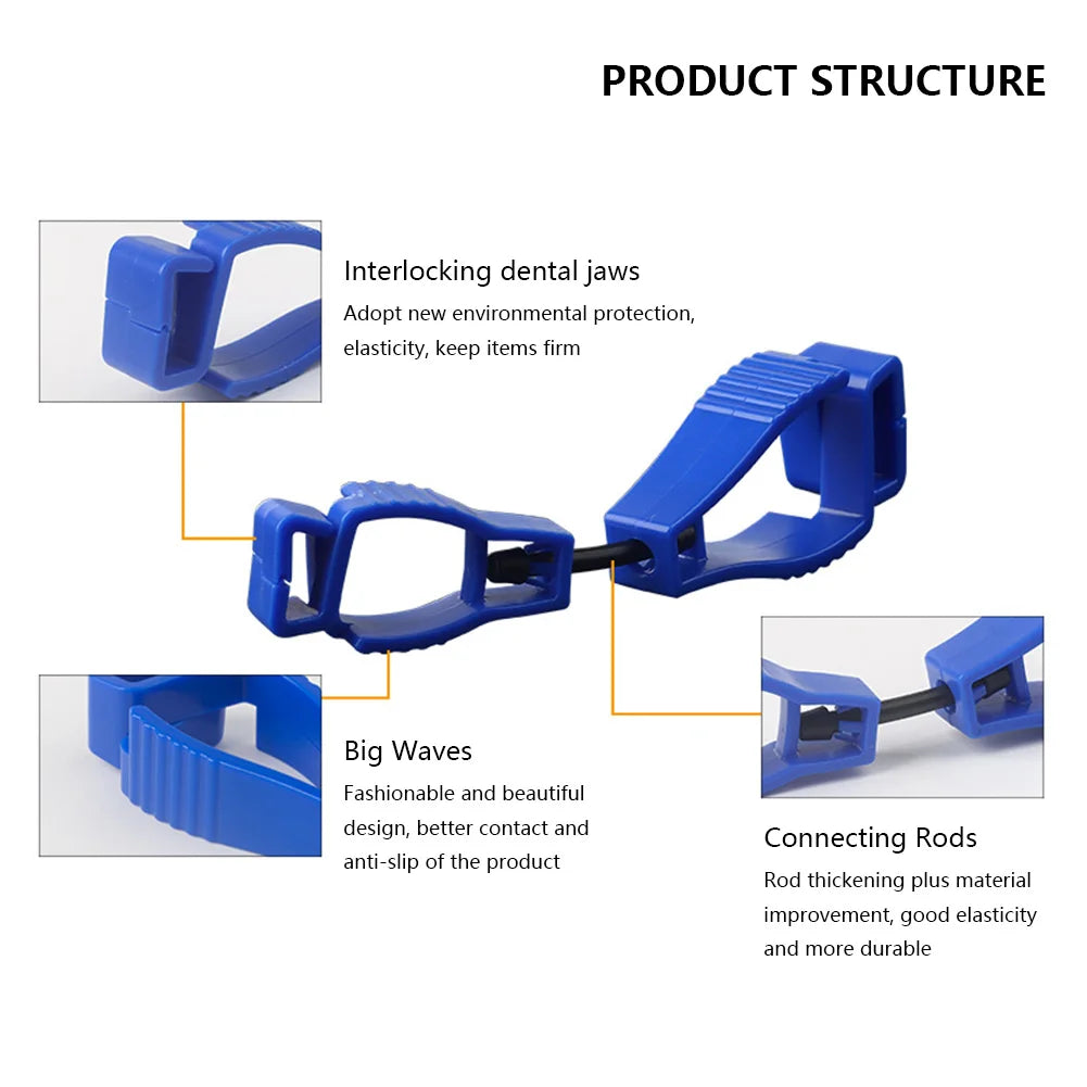 Glove Clips For Work Glove Holders Glove Belt Clip Portable Outdoor Working Gloves Grabber Holder Clip With Plastic Hook