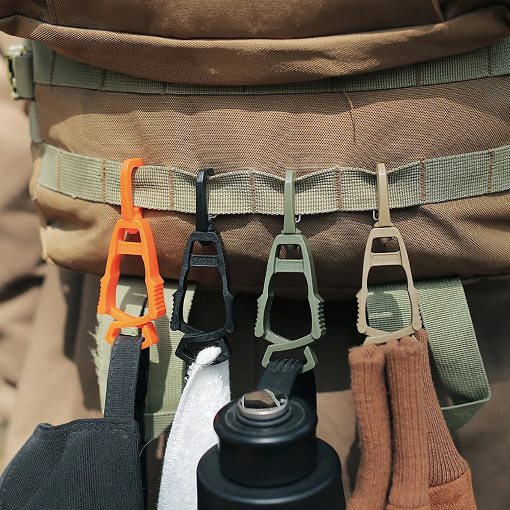 1PC Outdoor Glove Clip Hanger Multi-purpose Anti-drop Hook Clip Holder Plastic Protective Work Gloves Safety Clamp Camping Tools