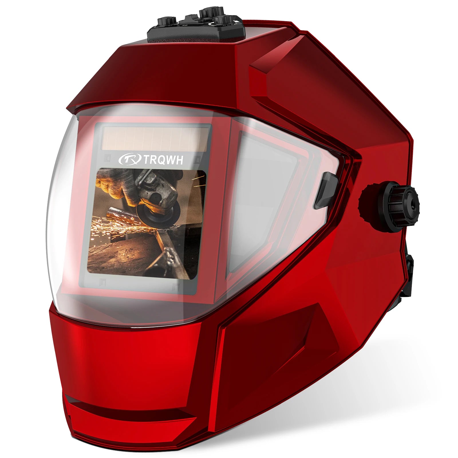 Panoramic View Welding Helmets Auto Darkening Welding Hood True Color 4 Arc Sensor Welder Mask Large Viewing Wide Shade