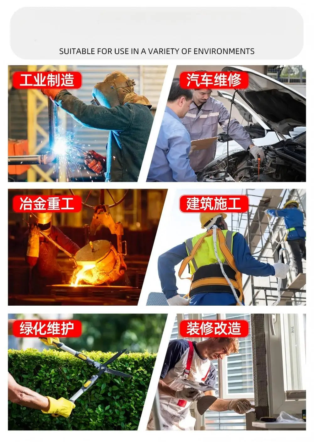 12 Pairs HighQuality Waterproof and Oil Resistant Industrial Work Gloves Gardening Gloves Stab Resistant Labor Protection Gloves