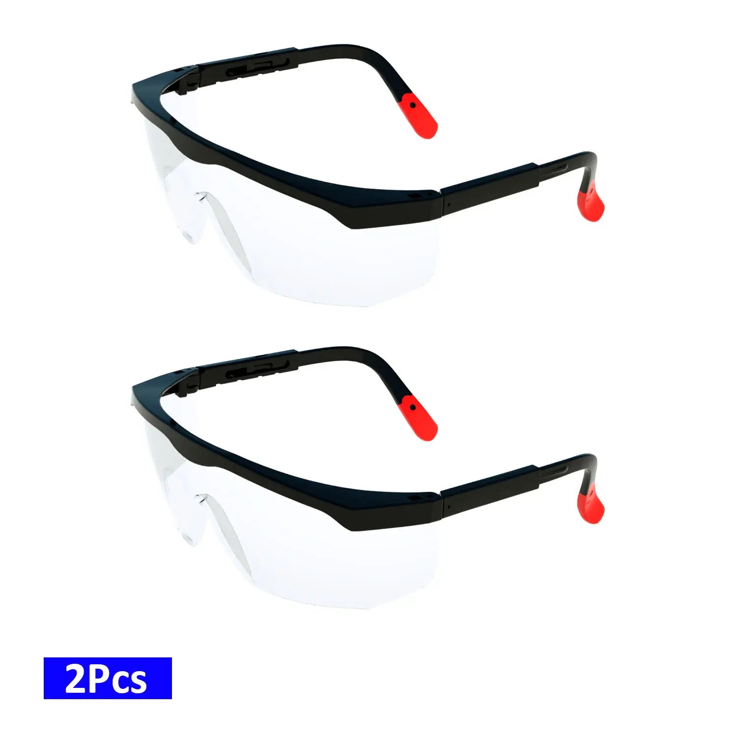 Safety Glasses Dustproof EN166 Ansi Z87 Prescription Goggles Fashion Eyewear Anti Fog Clear Spectacles Rubber Leg Eye Protection
