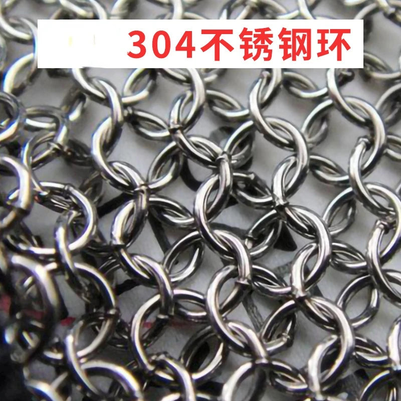 Steel Ring Gloves 316 Stainless Steel Anti Electric Saw Slaughter Machinery Anti Cutting Steel Wire Labor Protection Gloves New