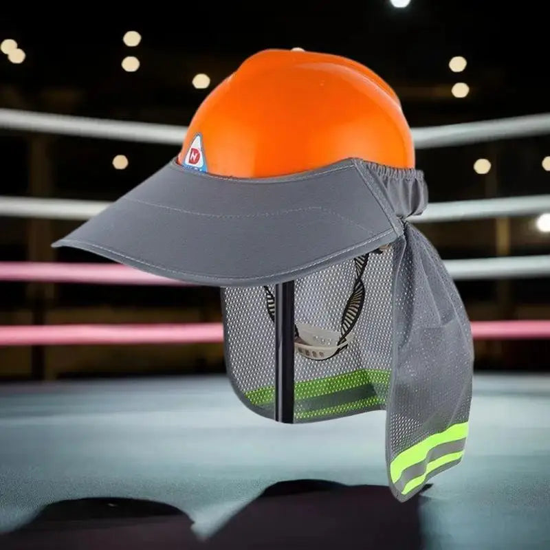 Summer Sun Shade Safety Hard Hat Neck Shield Helmets Reflective Hat Brim Reflective Cap Cover For Construction Workers