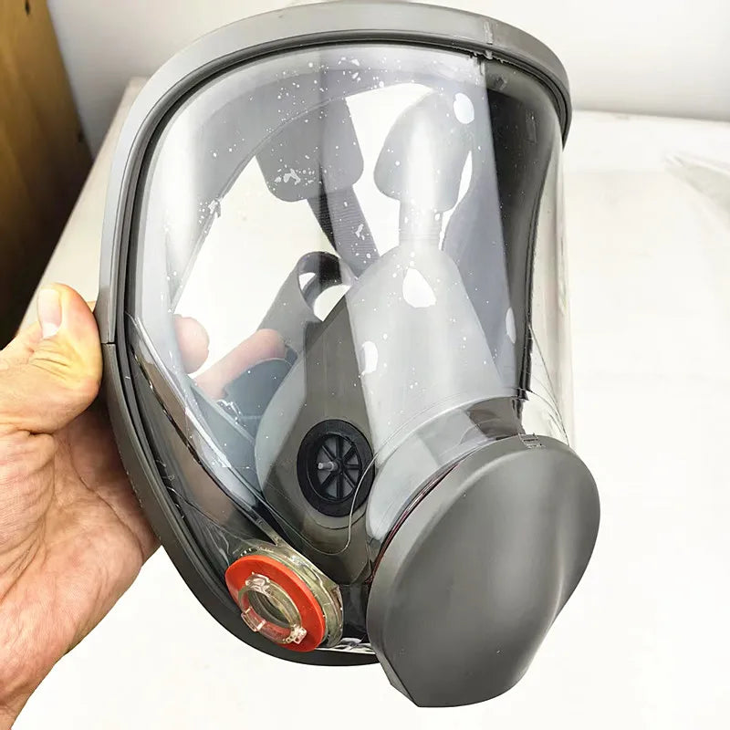 6800 Large View Gas Mask Full Facepiece Respirator Painting Spraying Silicone Mask