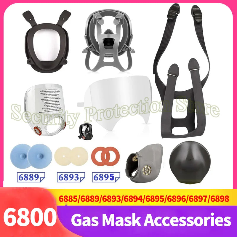 New 6897 Headband Harness For 6800 Dust Mask Full Face Gas Respirator Replace Accessories For 3M 6700/6800/6900 Mask