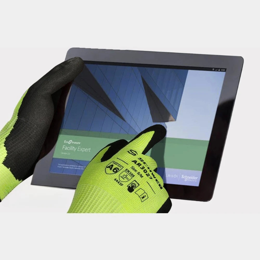 A6 Cut Resistant Gloves Steel Wire Anti-Cut Puncture Proof Anti-Slip Breathable Work Safety Gloves for Construction