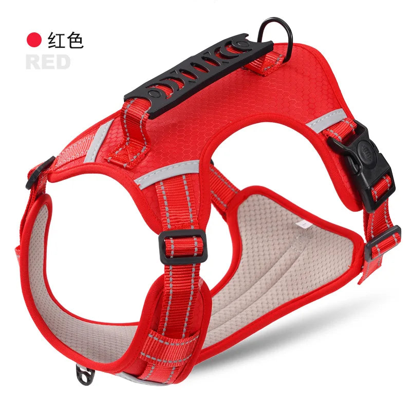 Pet Harnesses Leash Small Medium and Large Dog Vest Type Reflective Explosion-proof Harness