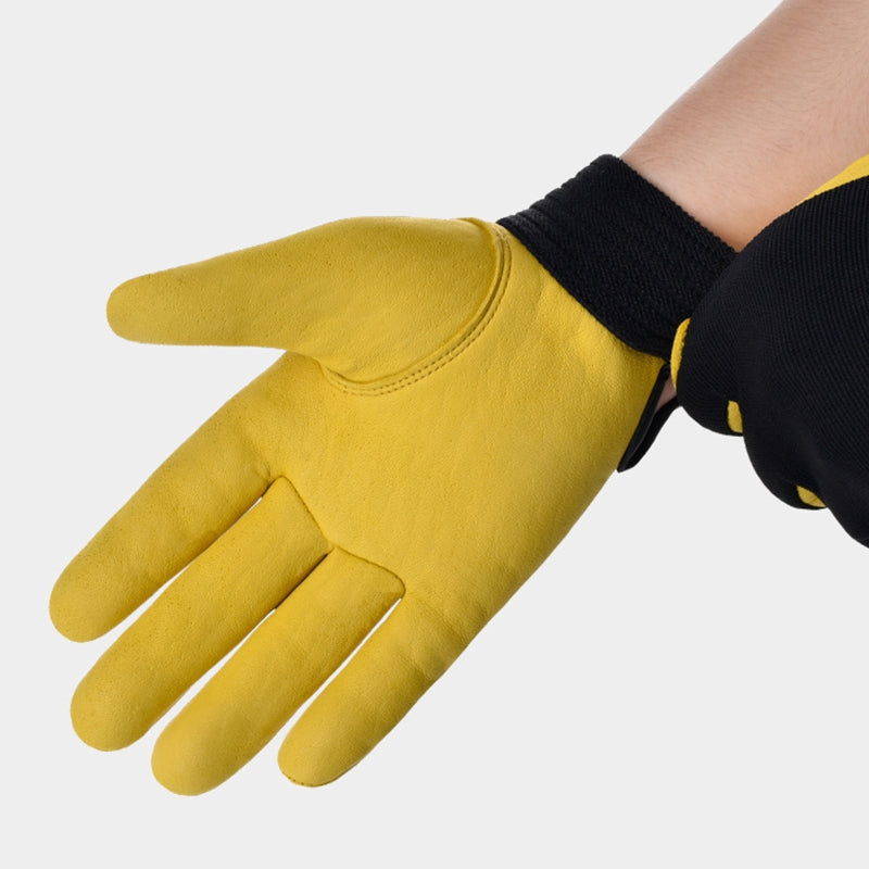 1 Pair Safety Work Gloves Builder Gloves Gardening Gloves Light-Duty Mechanic Gloves Imitation Sheepskin for M/L/XL/XXL