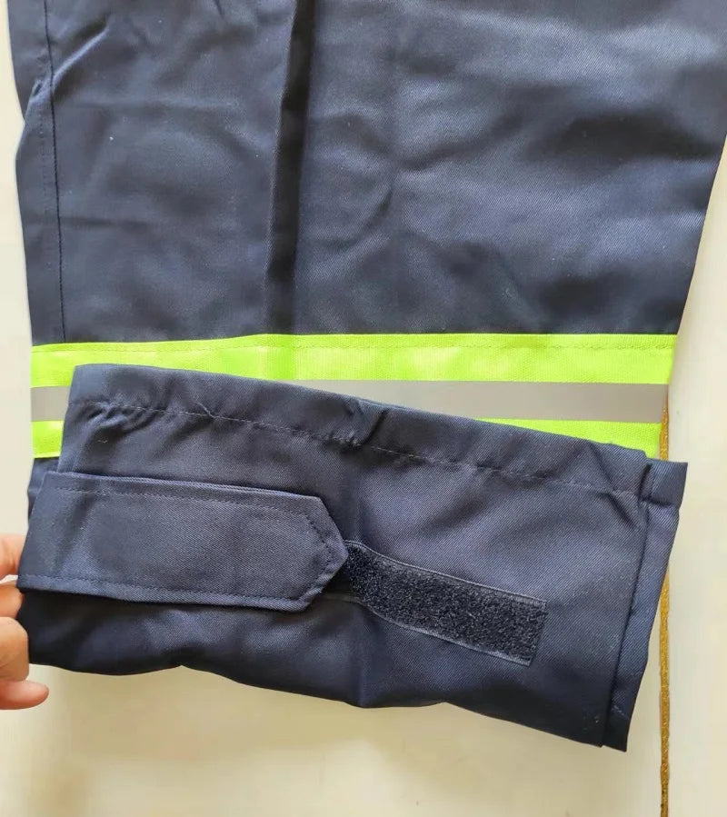 Hi Vis Work Overall Auto Repair Workshop Welding Suit Mechanic Uniform Coal Miner Mariner Porter Coverall Reflective Safety Suit