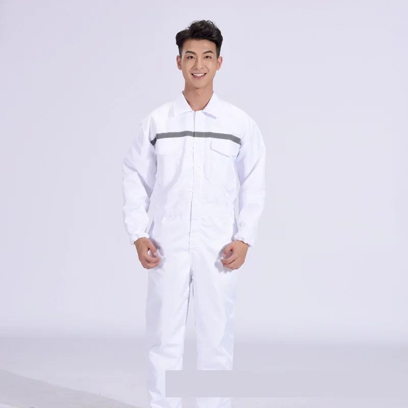 Reflective safety work overall Hi VIS painter working jumpsuit auto repairman mechanical labor coverall warehouse staff coverall