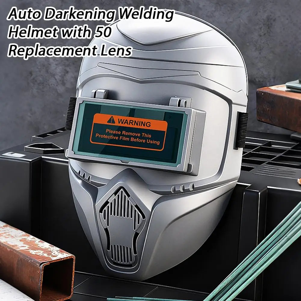 Welding Mask Auto Darkening Welding Helmet With Large Viewing True Color Welding Mask 6 Arc Sensor For Welding Cut Grind Area