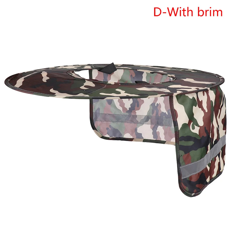 Summer Sun Shade Safety Hard Hat Neck Shield Helmets Reflective Hat Brim Reflective Cap Cover for Construction Workers