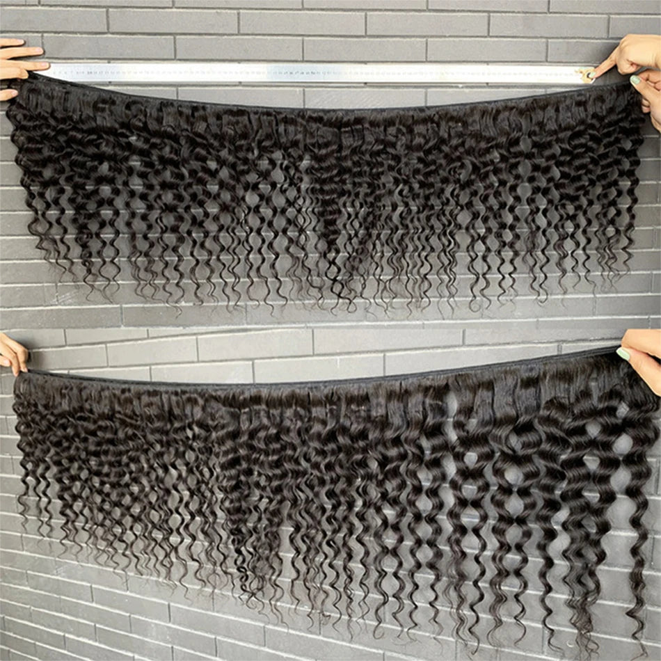 15A Loose Deep Wave Bundles Peruvian Hair Weave Bundle Deals 100% Virgin Human Water Wave Bundles Extensions Tissage Remy Hair