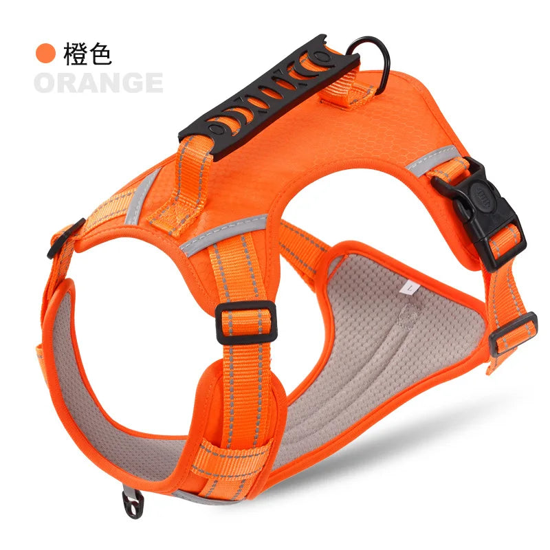 Pet Harnesses Leash Small Medium and Large Dog Vest Type Reflective Explosion-proof Harness