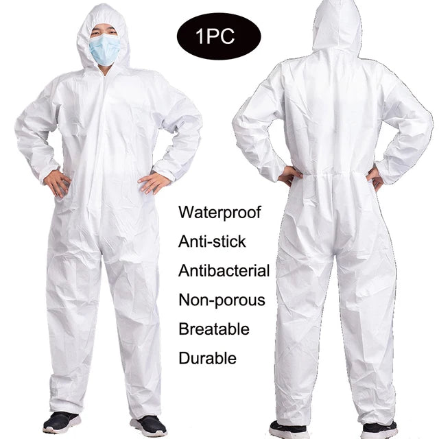 Protective Disposable Waterproof Oil-Resistant Work Safety Clothing Spary Painting Cover All Protection Clothes Overall Suit