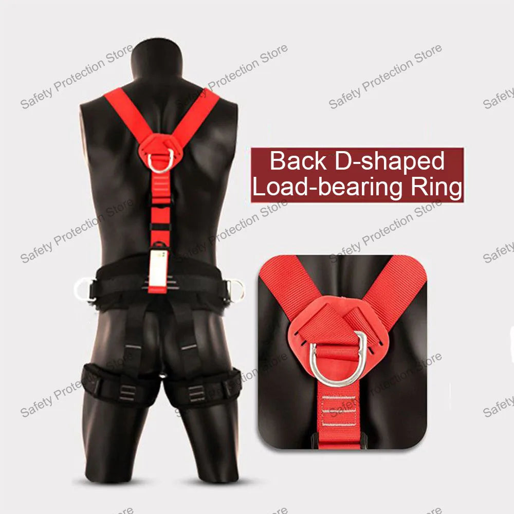 Aerial Work Climbing Safety Harness Full Body Construction Safety Belt Outdoor Rock Mountaineering Protection Survival Equipment
