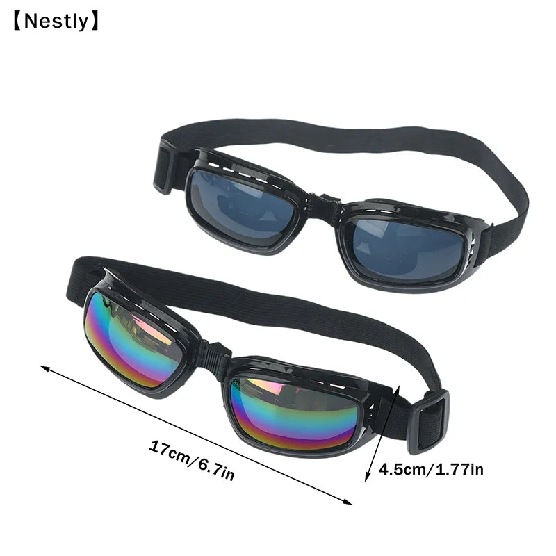 Safety Goggles Motorcycle Glasses Folding Glasses Anti Fog Windproof Sandproof Ski Goggles Off Road Racing Cycling Eyewear〔Nest〕