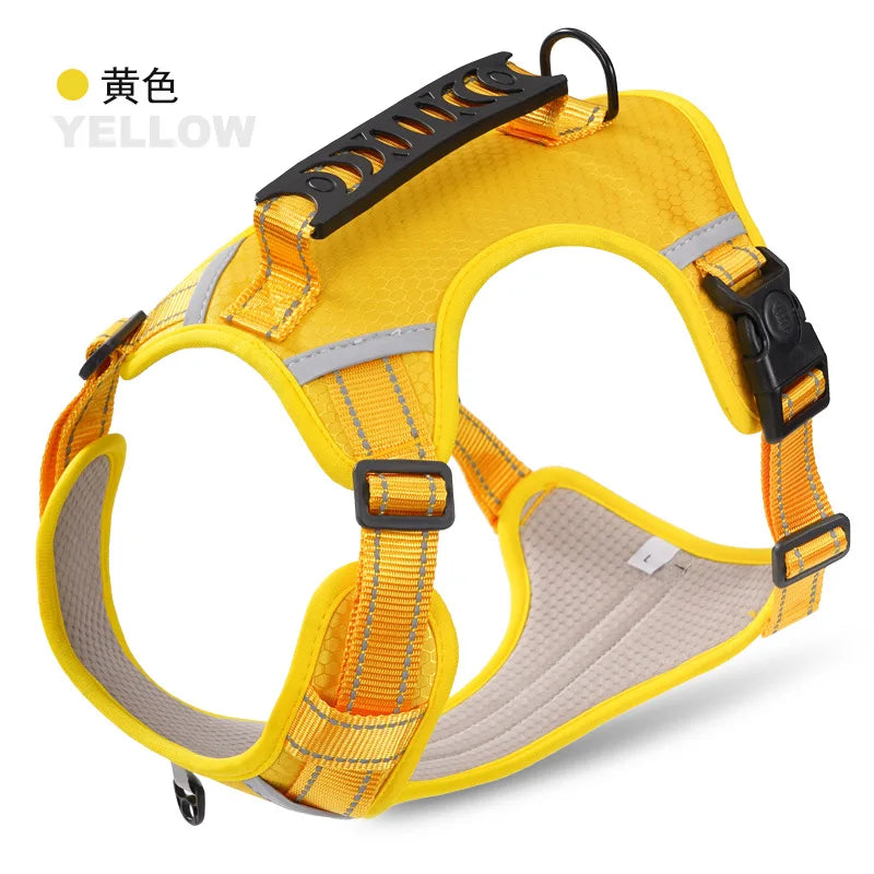 Pet Harnesses Leash Small Medium and Large Dog Vest Type Reflective Explosion-proof Harness