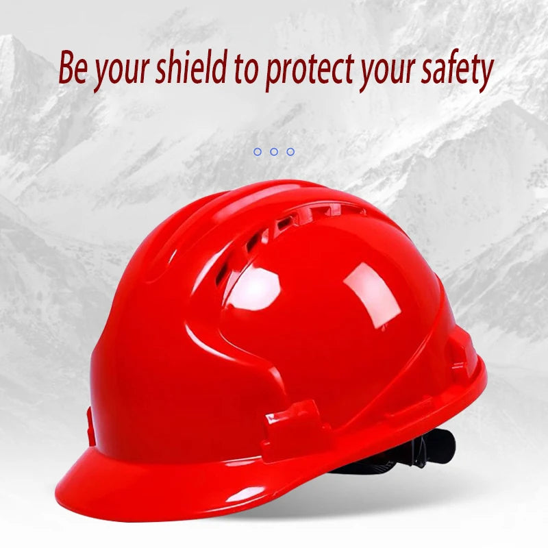 Safety Helmet Construction Site thickening National Standard Breathable Anti impact ABS  Construction Protective Yellow Helmet
