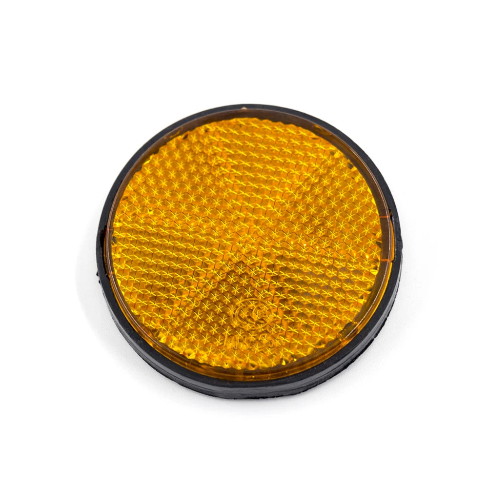 2PCS Self Adhesive Reflector Rectangular Round Safety Mark Signal Strip Position Reflective Car Carriers Trailer Motorcycle Bus