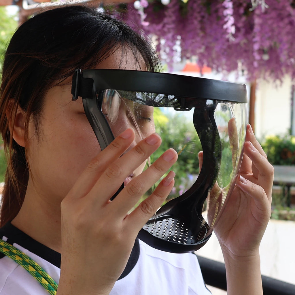 1/4pcs Car Sports Face Shield Windproof Cycling Goggles Full Face Mask Tactical Eye Protection Anti-Splash Transparent Protector