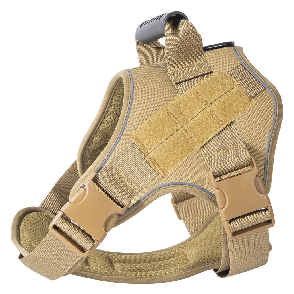 Dogs Harnesses Pet Tactical Breathable Chest Strap Leash Dog Vest Night Reflective Anti-Break