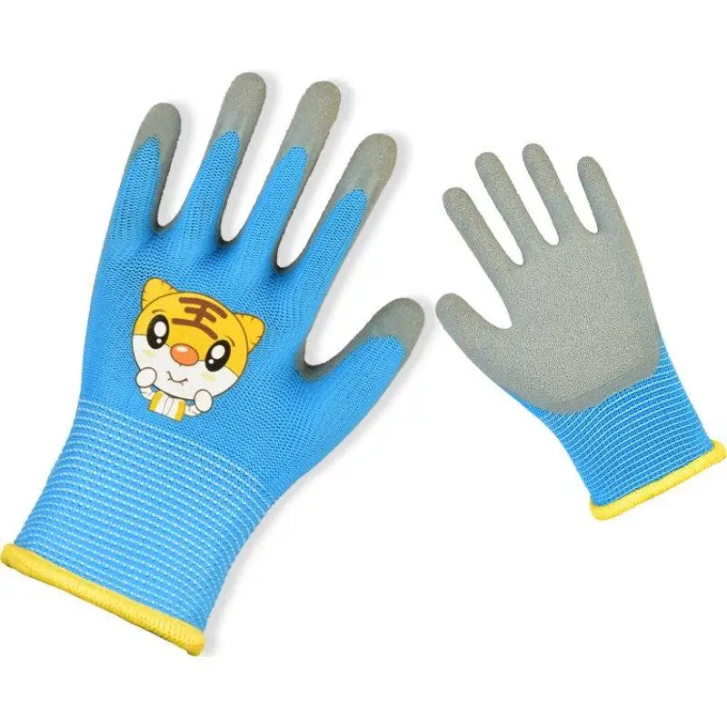 Kids Durable Waterproof Garden Work Gloves Non-Slip Children Safety Yard Work Gloves Portable Garden Supplies Gardening Gloves