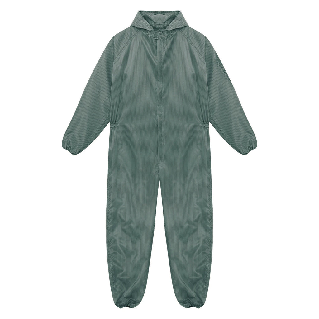 Adult Anti-Static Hooded Coverall Workshop Uniform Long Sleeve Zipper Dust-proof Overalls Jumpsuit for Lab Worker Spray Paint