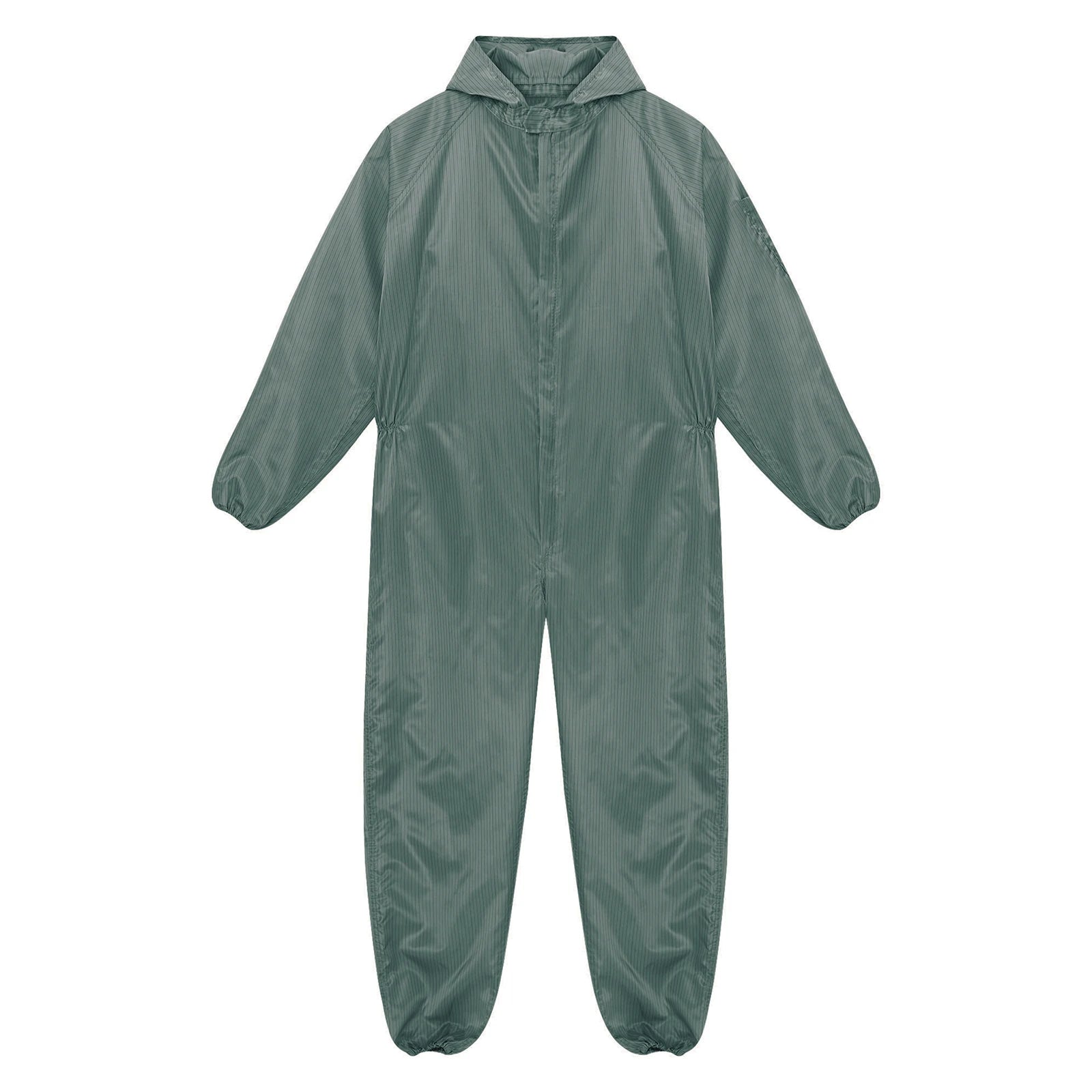 Adult Anti-Static Hooded Coverall Workshop Uniform Long Sleeve Zipper Dust-proof Overalls Jumpsuit for Lab Worker Spray Paint