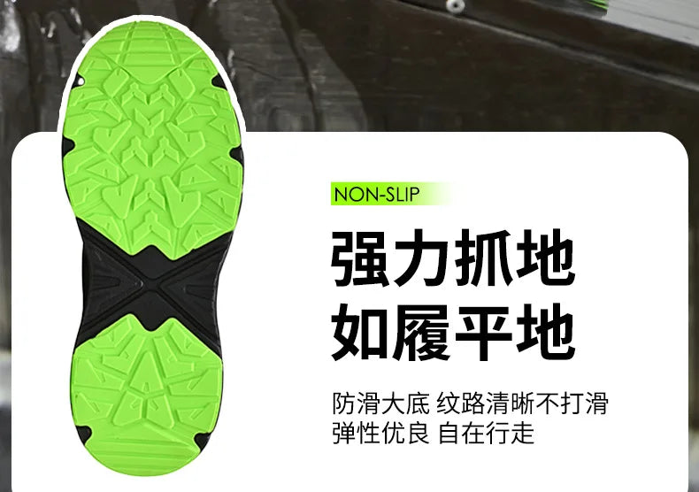 New Women Safety Shoes Rotated Button Men Woman Steel Toe Sneakers Puncture Proof Anti-smash Work Safety Boots Female Industrial