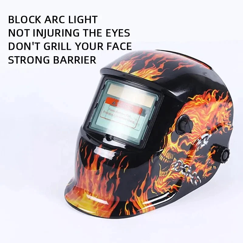 Automatic Dimming Welding Mask Solar Headwear Argon Arc Welding Helmet High Temperature Protection Welder Mask Automatic Color