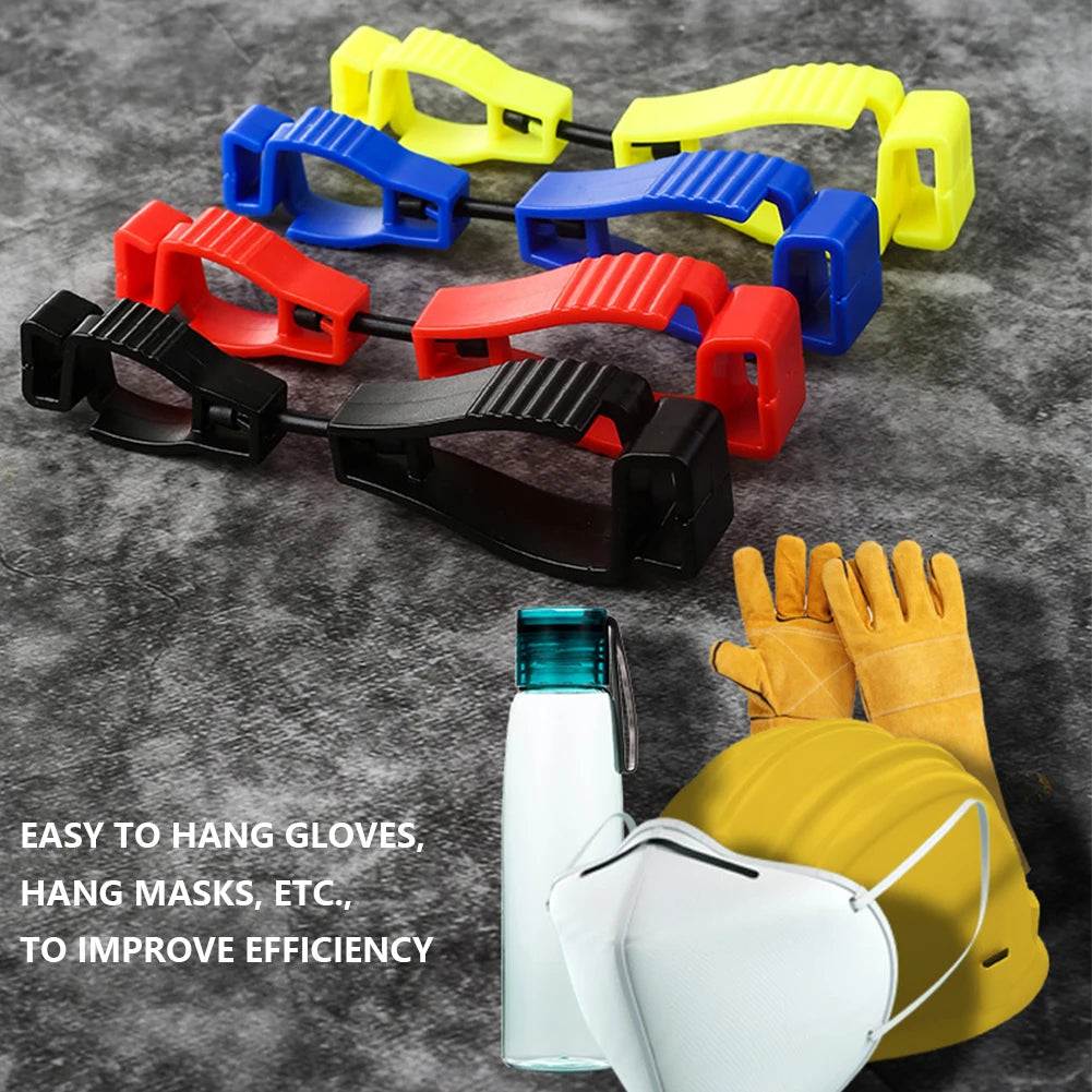 Glove Clips For Work Glove Holders Glove Belt Clip Portable Outdoor Working Gloves Grabber Holder Clip With Plastic Hook