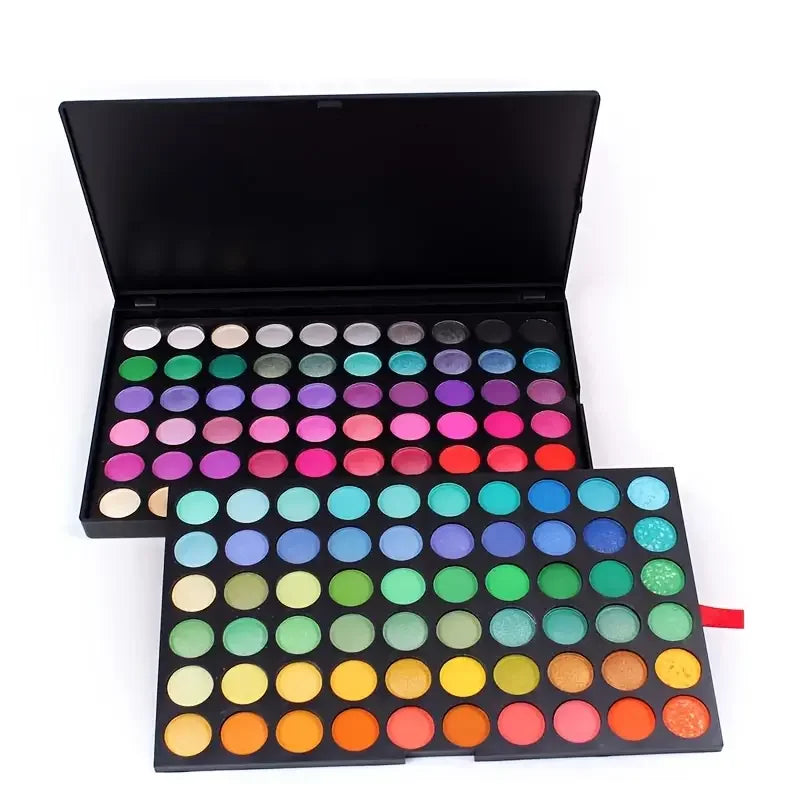 120 Color Eyeshadow Palette with Matte and Shimmer Effects Nude Warm Tones for Parties, Events and Professional Makeup Artistry