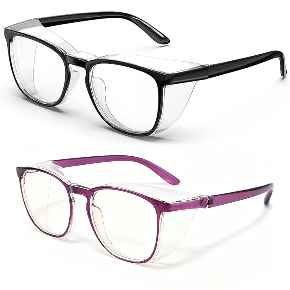 Stylish Safety Glasses Goggles, ANSI Z87+ Anti Fog Safety Goggles Blue Light Blocking Protective Eyewear for Nurses HM9